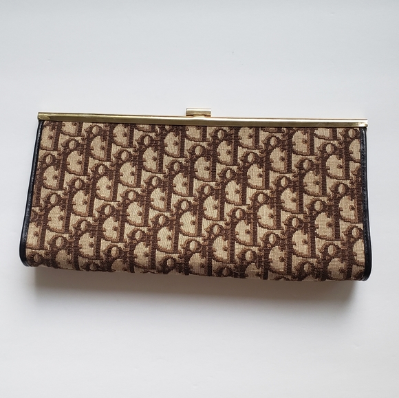 Christian Dior Vintage Canvass Clutch Authentic - Picture 3 of 8